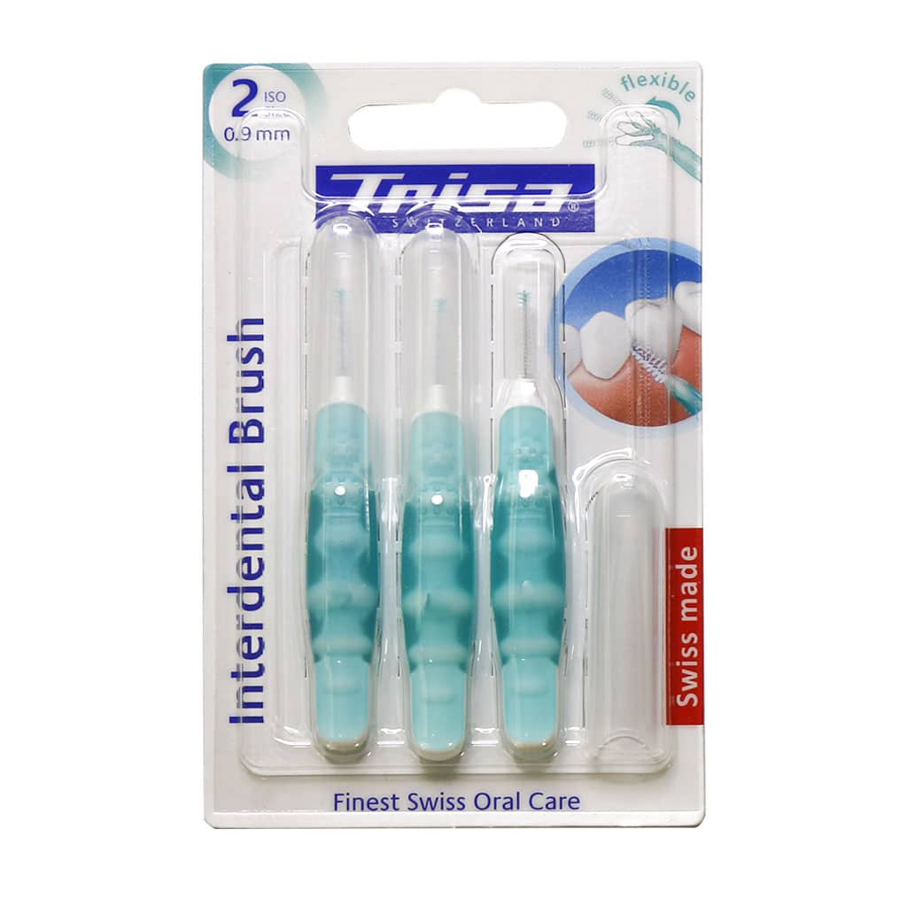 Trisa-Interdental-Brush-0.9-mm-Iso-2 براش بین دندانی پروفشنال 0.9 میلیمتری ایزو دو تریزا