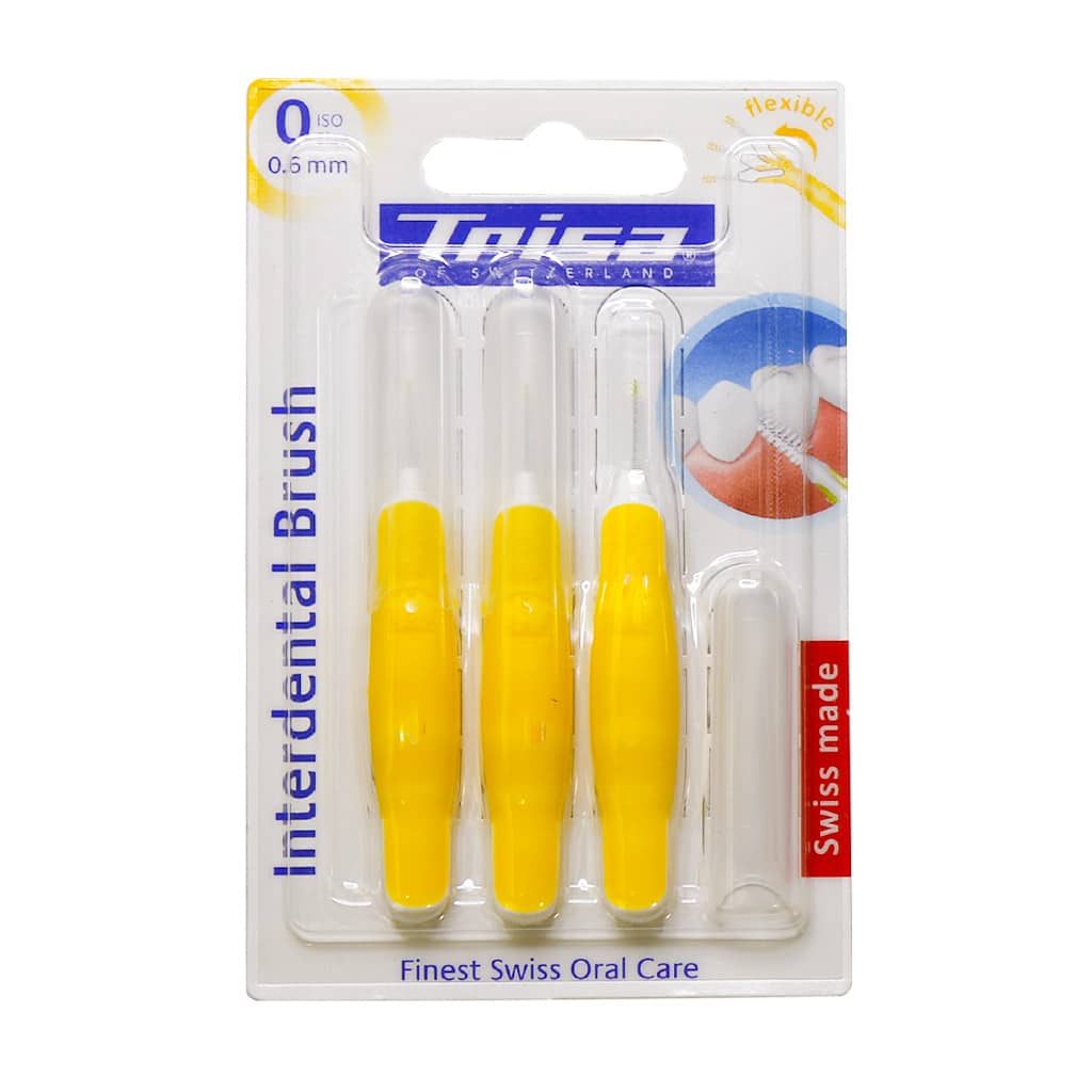 Trisa-Interdental-Brush-Iso-0 براش بین دندانی پروفشنال 0.6 میلیمتری ایزو صفر تریزا