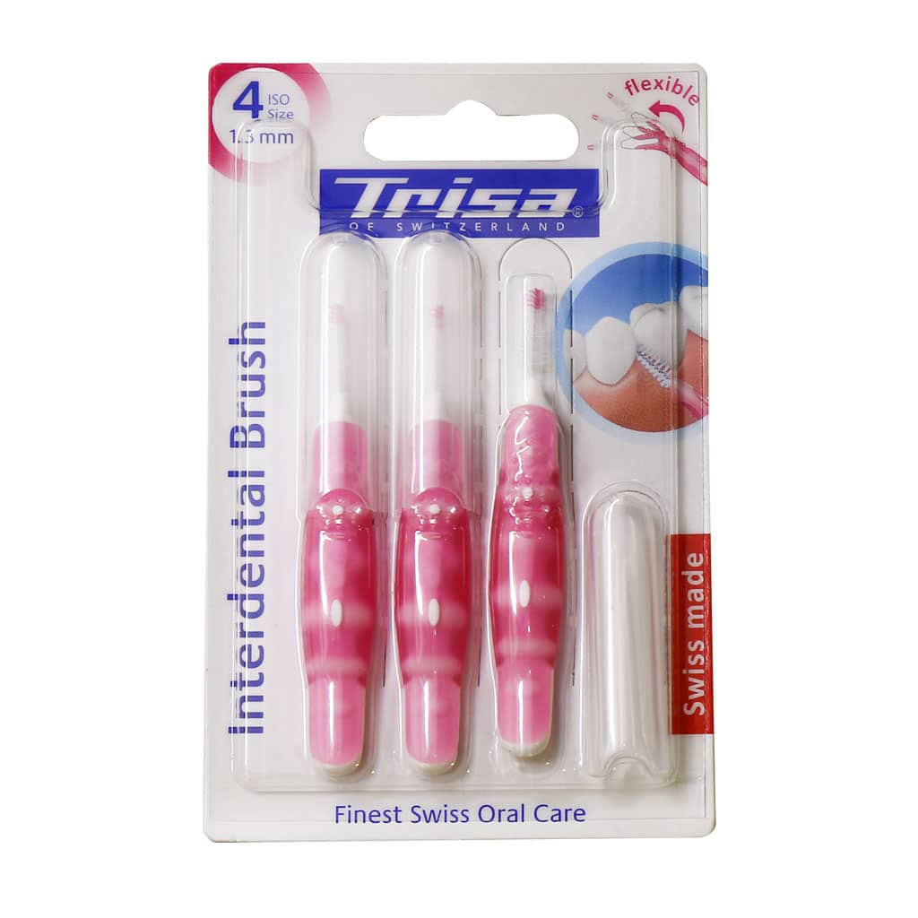 Trisa-Interdental-Brush-Iso-4 براش بین دندانی پروفشنال 1.3 میلیمتری ایزو چهار تریزا