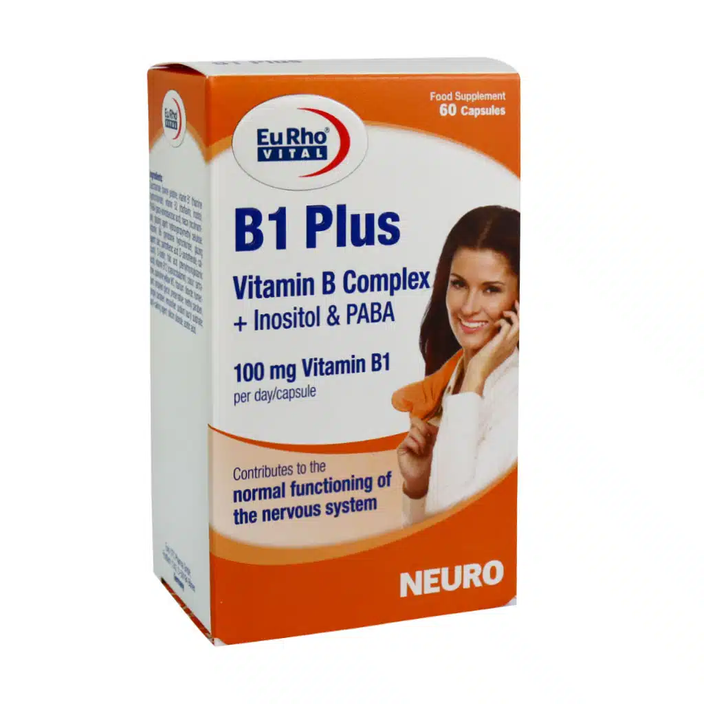 Eurhovital-B1-Plus-60-Capsules.jpg.webp کپسول ویتامین B1 پلاس یوروویتال 60 عدد