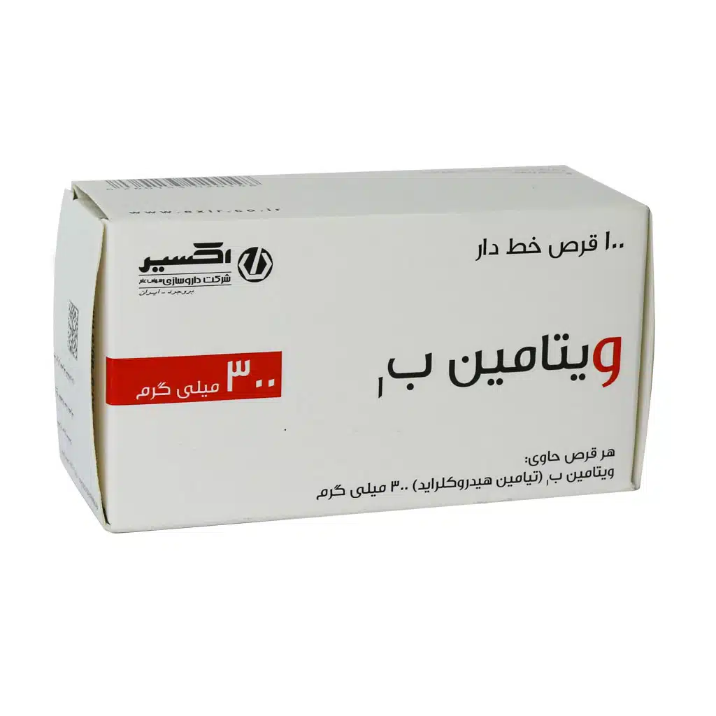 Exir-Vitamin-B1-100-Tabs.jpg.webp قرص ویتامین B1 300 میلی گرم اکسیر 100 عدد