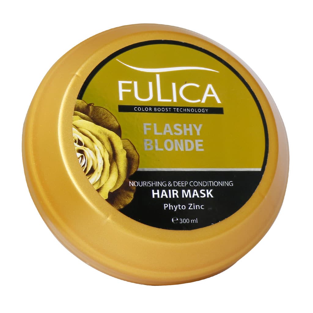 Fulica-Hair-Mask-For-Flashy-Blonde-300-ml ماسک تقویت کننده و نرم کننده عمیق موهای بلوند فولیکا