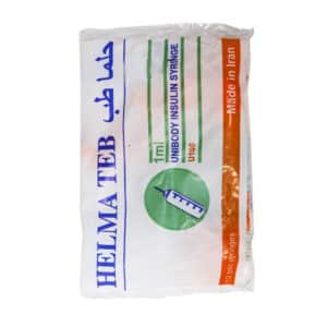 سرنگ انسولین سرسوزن متصل یک میلی لیتر حلما طب