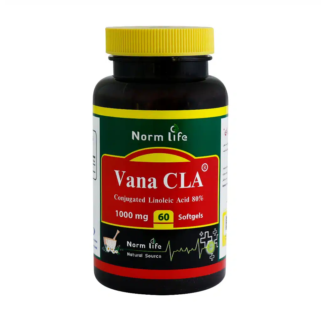 Norm-Life-Vana-CLA-60-Softgels.jpg.webp کپسول ژلاتین نرم وانا سی ال ای نورم لایف 60 عدد