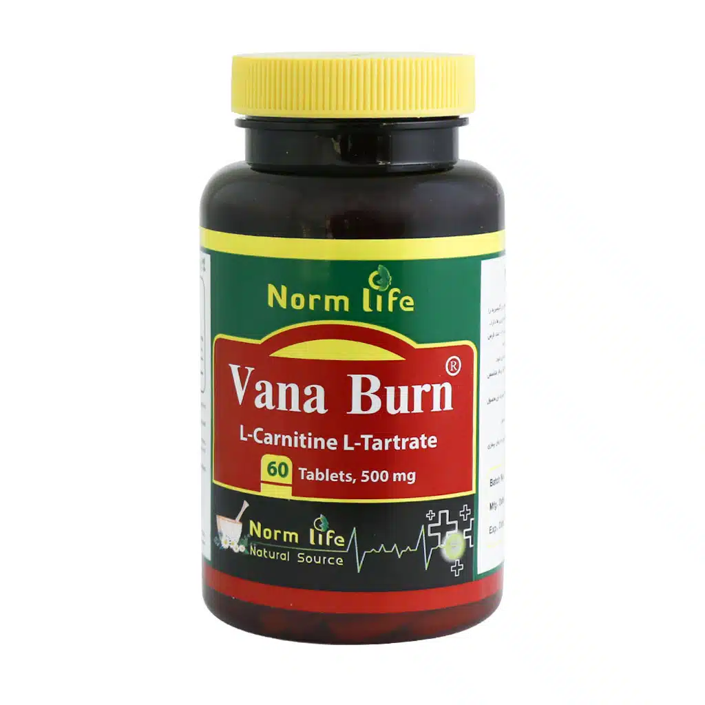 Norm-life-Vana-Burn-L-Carnitine-500-mg-60-Tabs.jpg.webp قرص ال کارنیتین وانا برن 500 میلی گرم نورم لایف 60 عدد