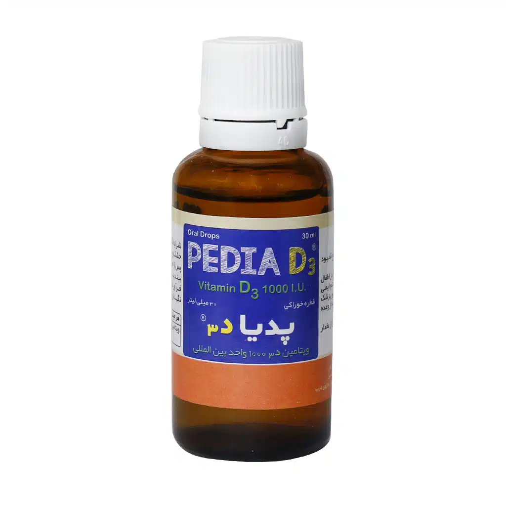Shaygan-Pedia-D3-Oral-Drops-30-ml.jpg.webp قطره خوراکی پدیا د3 دارو افشان شایگان 30 میلی لیتر