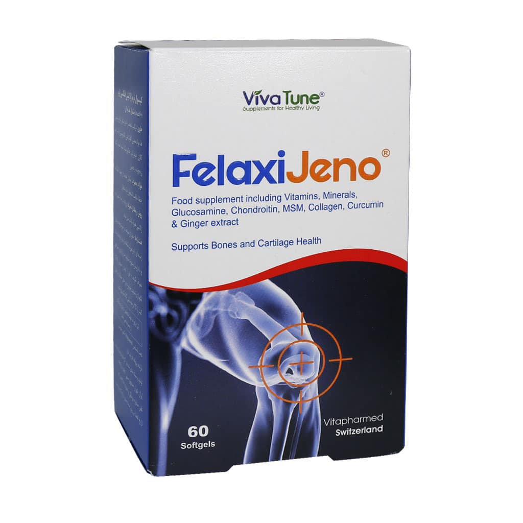 Viva-Tune-Felaxi-Jeno-60-Softgels سافت ژل فلکسی ژنو ویواتیون