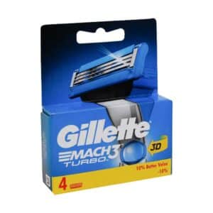 تیغ یدک Mach3 Turbo 3D ژیلت 4 عدد