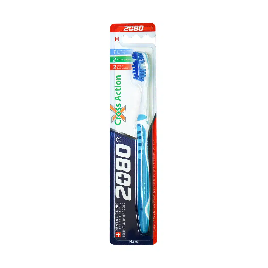 2080-hard-toothbrush-model-cross-action-blue-green.jpg.webp مسواک 2080 مدل Cross Action با برس سخت