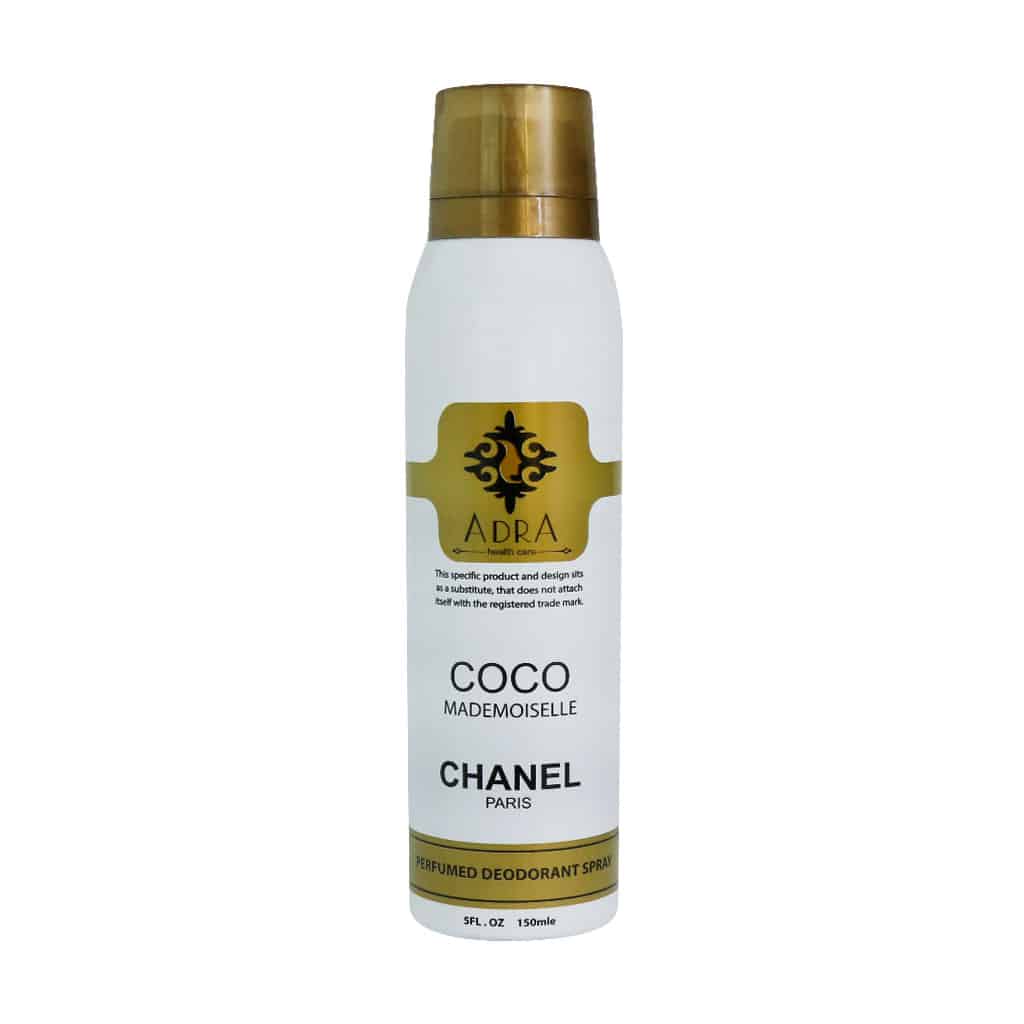 اسپری خوشبو کننده بدن زنانه آدرا مدل Coco Chanel اسپری خوشبو کننده بدن زنانه آدرا مدل Coco Chanel