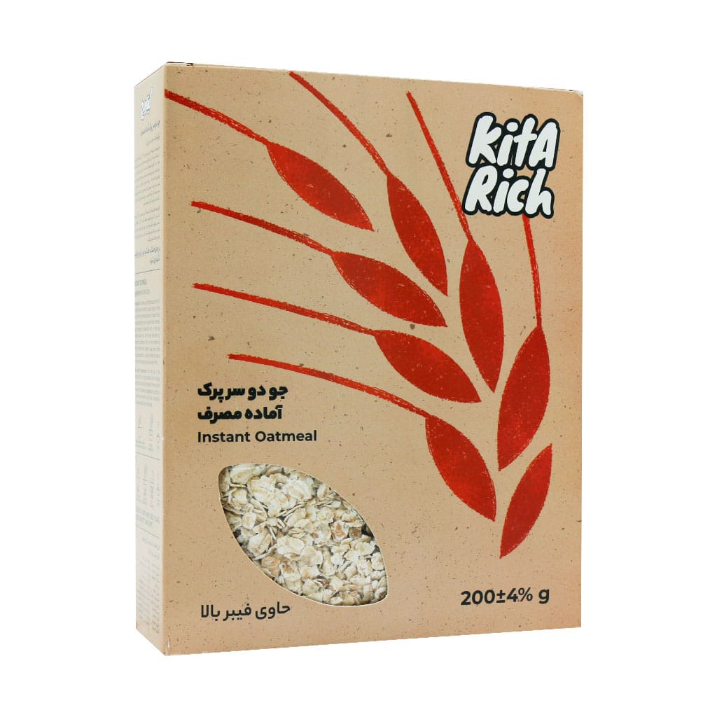 Kitarich-Instant-Oatmeal-۲۰۰-g قیمت خشکبار جو دوسر پرک کیتاریچ آماده مصرف