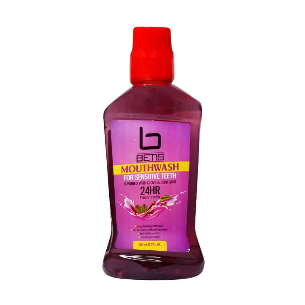 دهانشویه دندان حساس بتیس با طعم میخ دهانشویه دندان حساس بتیس