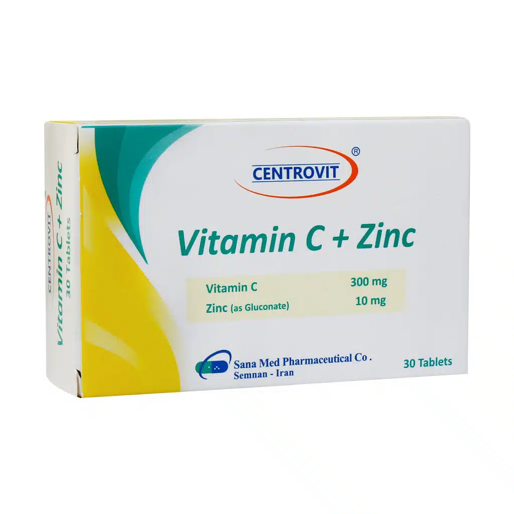 Centrovit-Vitamin-C-Plus-Zinc-30-Tablets.jpg.webp قرص ویتامین C و زینک سنتروویت 30 عدد