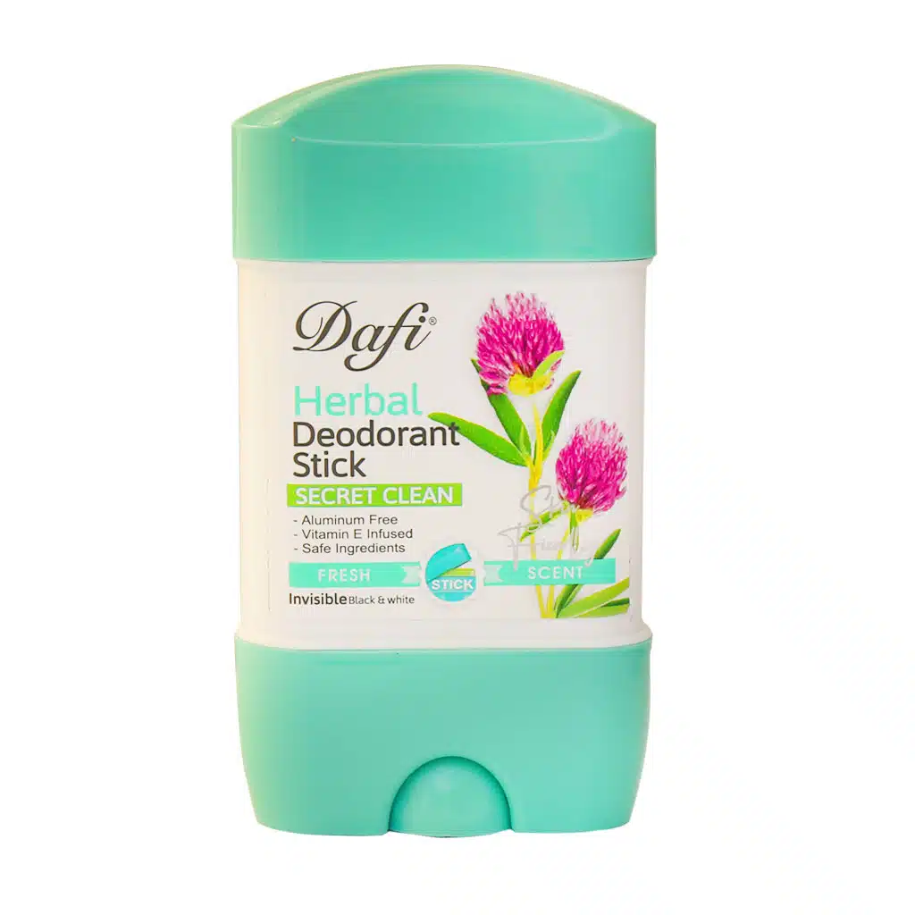 Dafi-Secret-Clean-Deodorant-Stick-50-ml.jpg.webp استیک ضد تعریق دافی مدل Secret Clean حجم 50 میلی لیتر