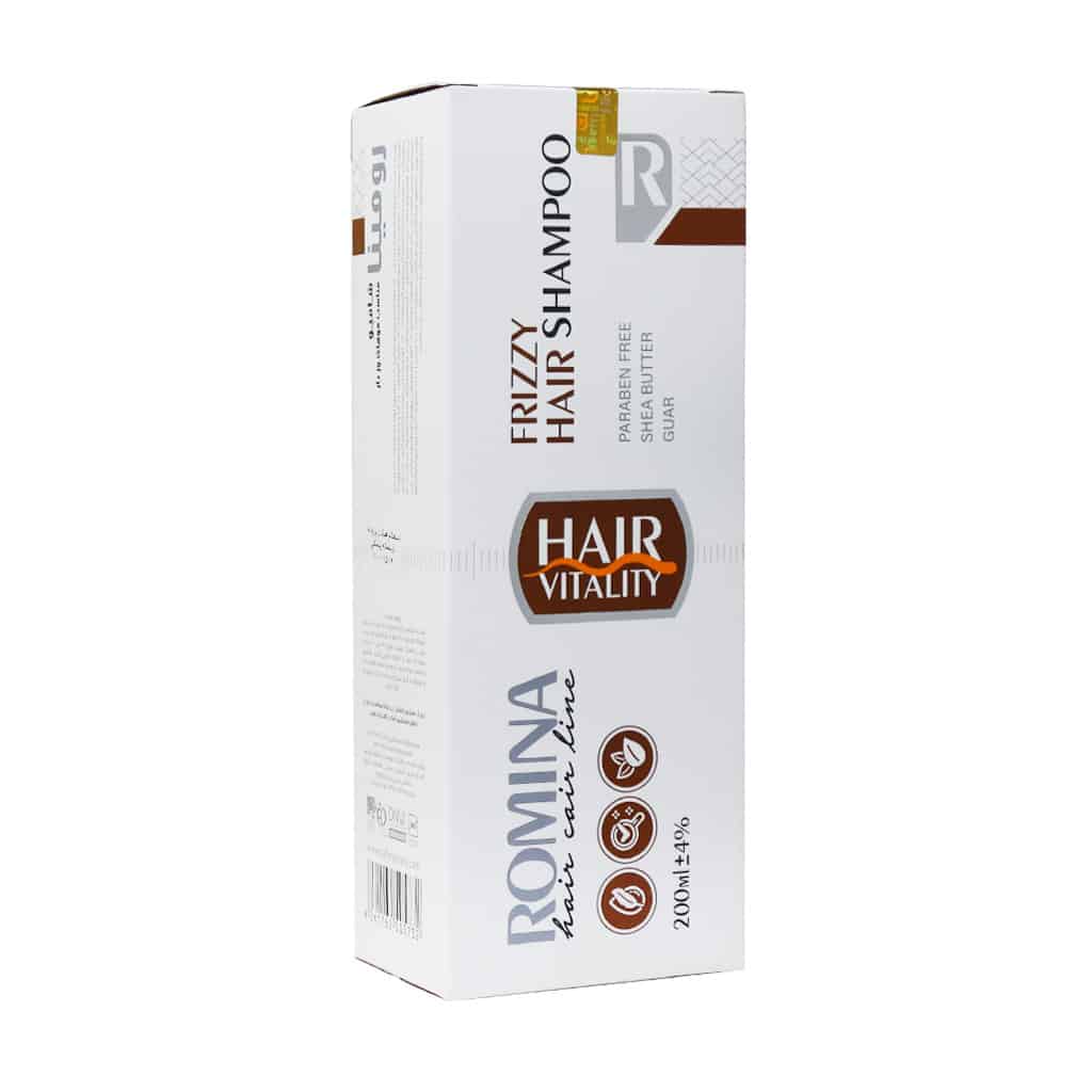 شامپو مناسب موهای وزدار رومینا 200 م شامپو مناسب موهای وزدار رومینا