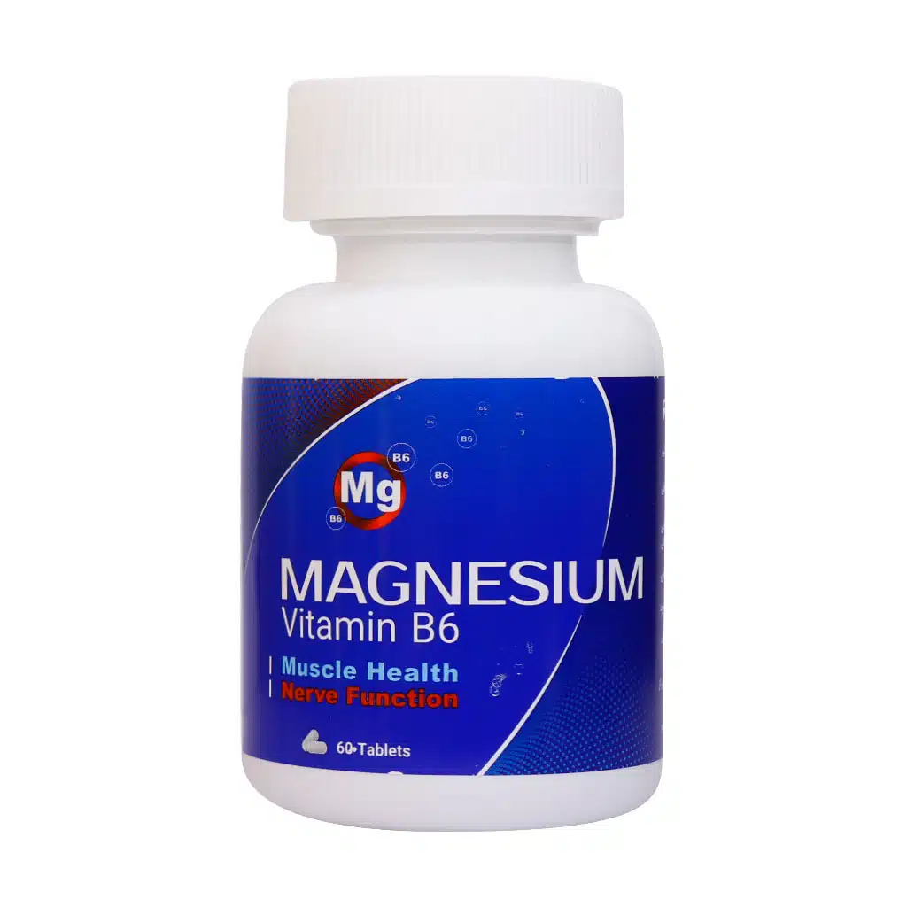 Arya-Daru-Magnesium-And-Vitamin-B6-60-Tablets.jpg.webp قرص منیزیم و ویتامین B6 آریا دارو 60 عدد