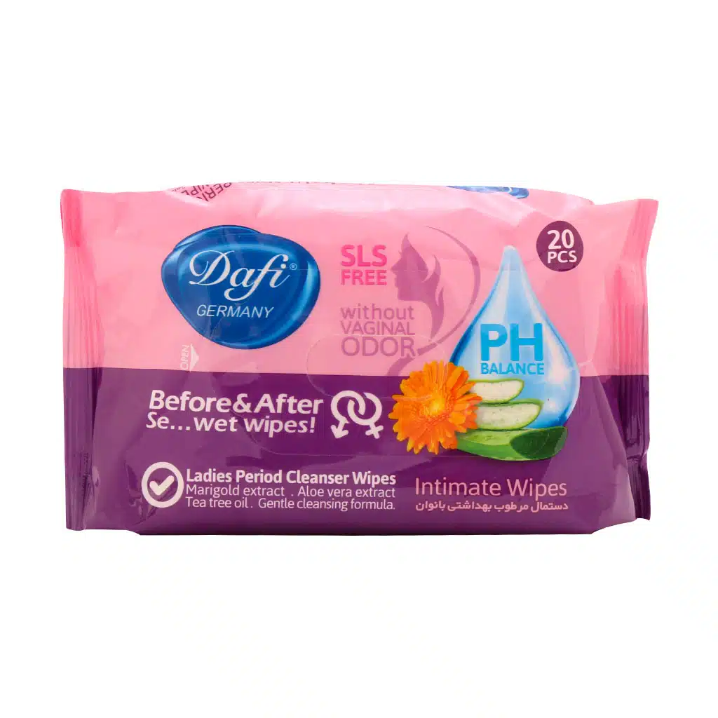Dafi-Intimate-Wipes-20-pcs-1.jpg.webp دستمال مرطوب بهداشتی بانوان دافی 20 عدد