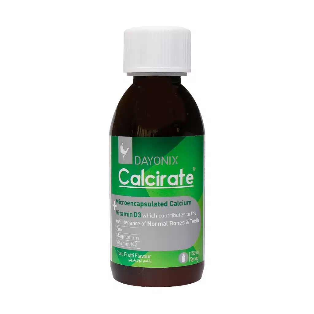 Dayonix-Calcirate-Syrup-150ml.jpg.webp شربت کلسیریت دایونیکس فارما 150 میلی لیتر