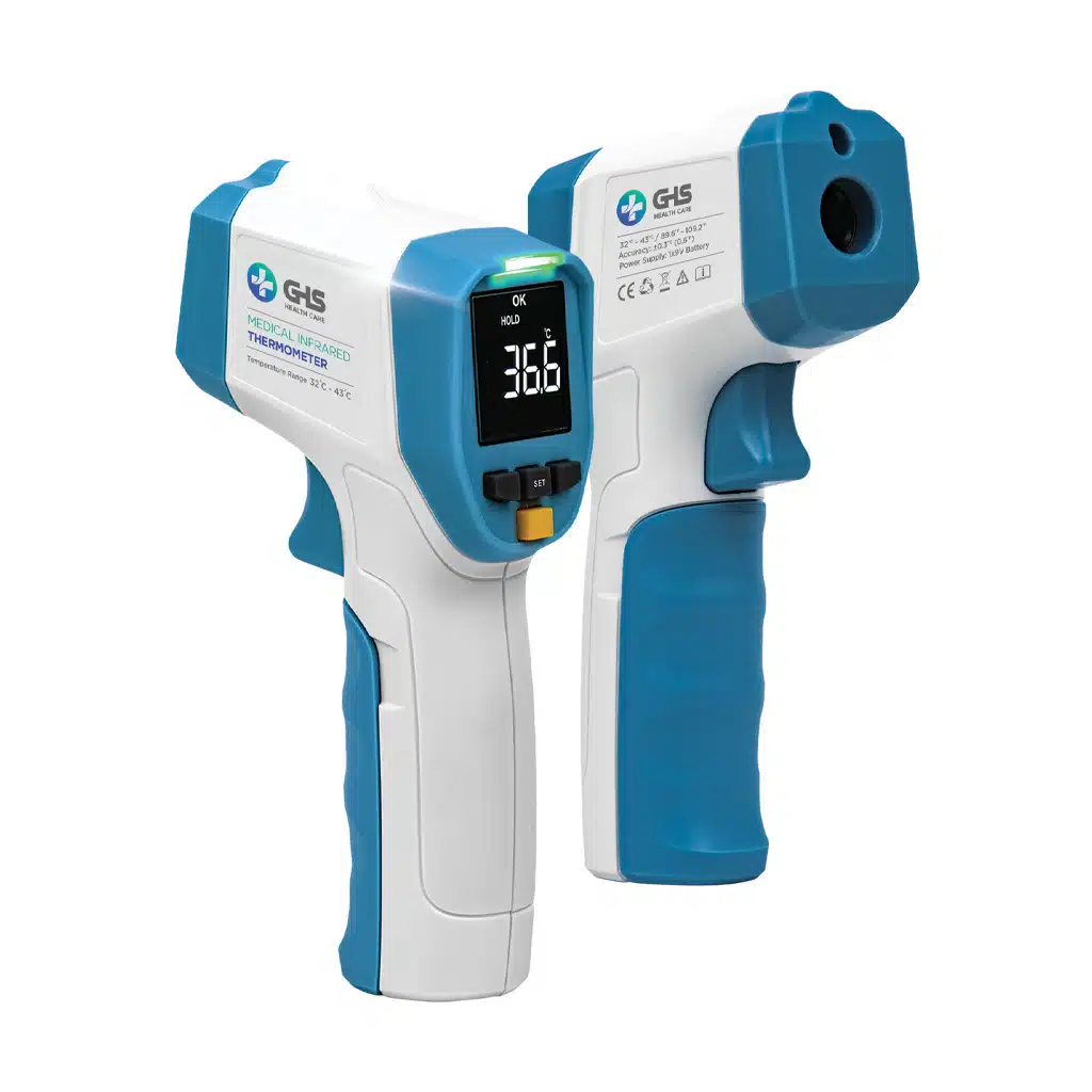 GHS-Medical-Inferared-Thermometer.jpg.webp تب سنج طبی غیر تماسی سدنا مدل GHS