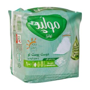 نوار بهداشتی متوسط مولپد اولترا با عصاره آلوئه ورا ویژه روز