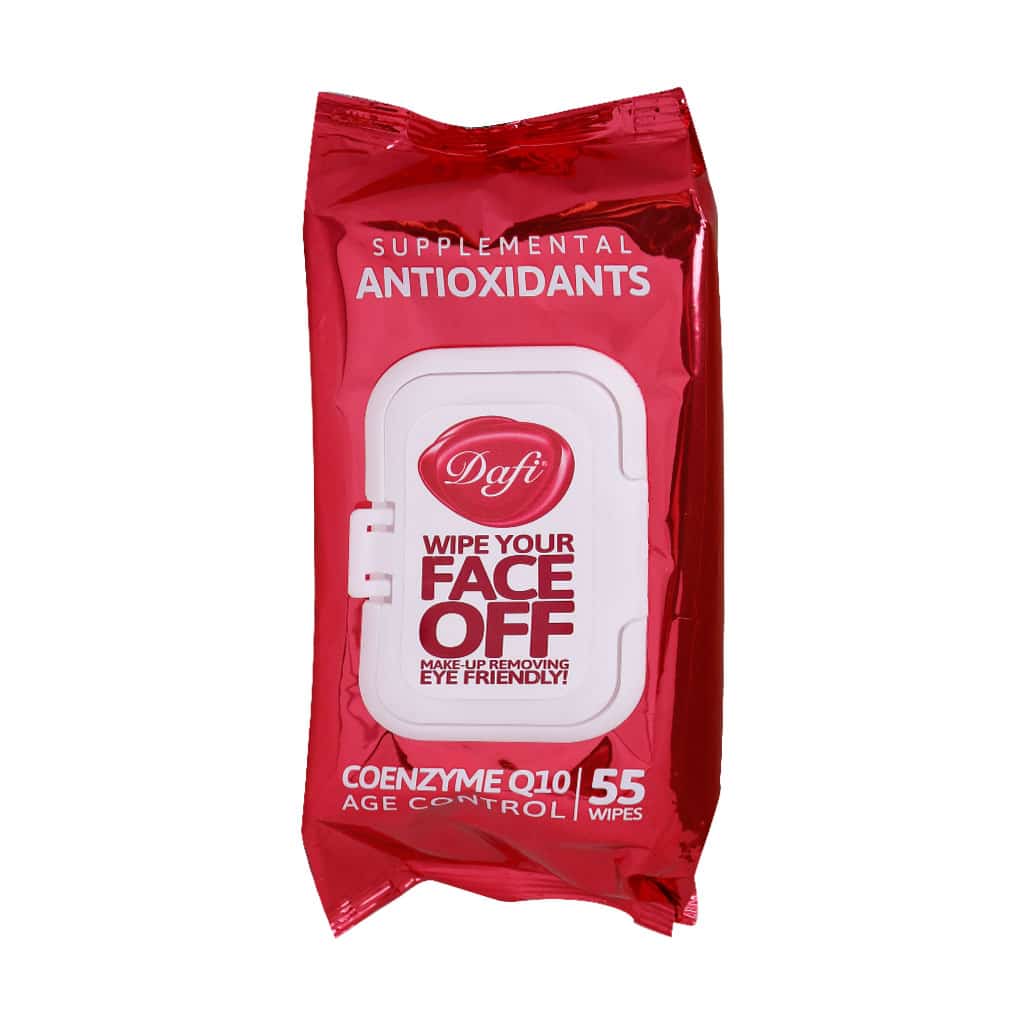 دستمال مرطوب پاک کننده آرایش آنتی ا دستمال مرطوب پاک کننده آرایش آنتی اکسیدان دافی