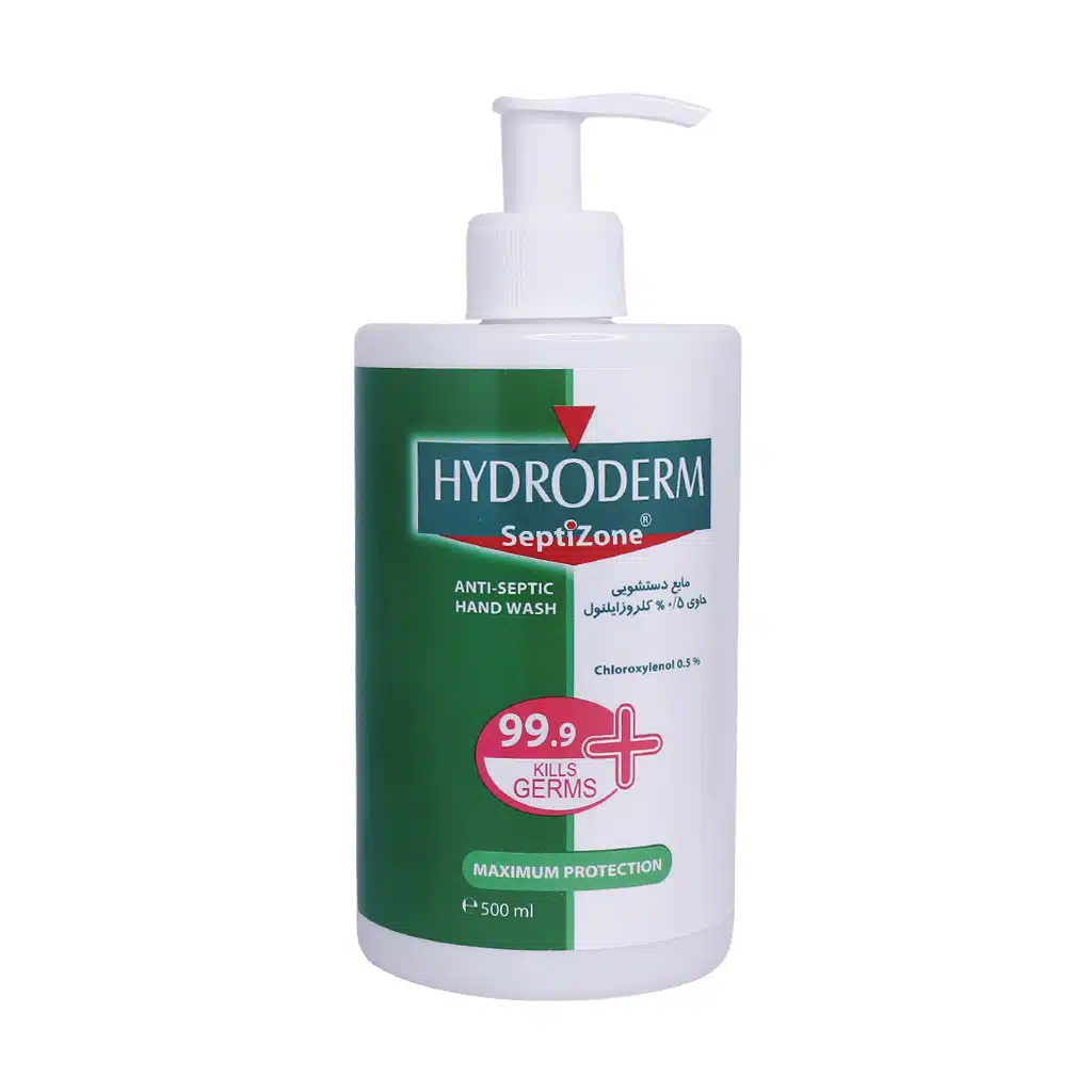 Hydroderm-Septizone-Anti-Septic-Hand-Wash-500ml.jpg.webp مایع دستشویی ضد عفونی کننده سپتی زون هیدرودرم 500 میلی لیتر