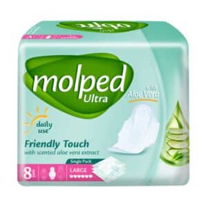 نوار بهداشتی بزرگ مولپد اولترا با عصاره آلوئه ورا ویژه روز