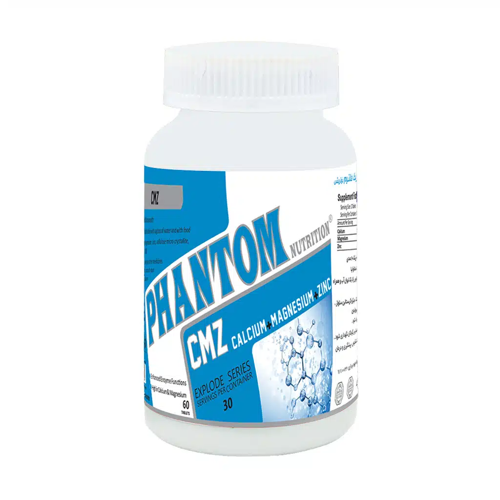 Phantom-Nutrition-CMZ-60-Tablets.jpg.webp قرص کلسیم منیزیم زینک فانتوم نوتریشن 60 عدد