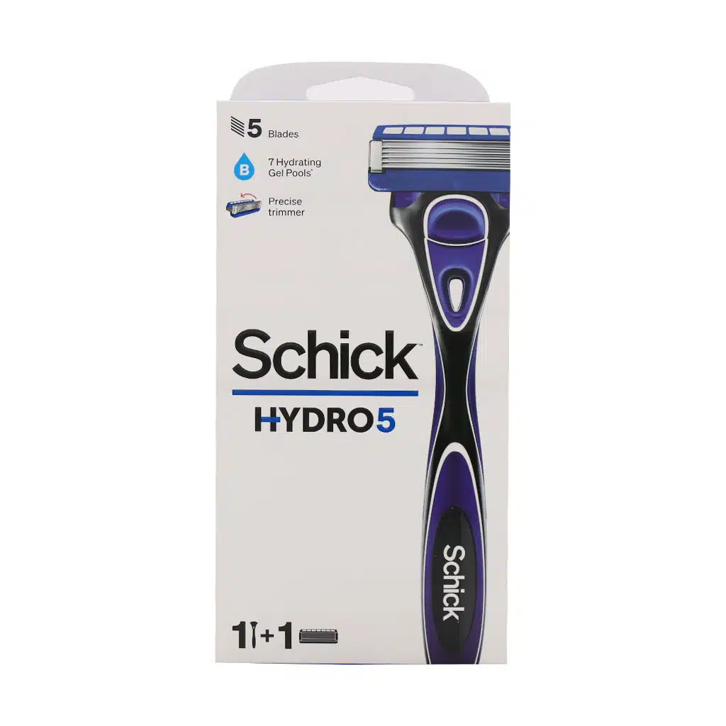 Schick-Hydro-5-With-1-Cartridge-Razor-1.jpg.webp خودتراش 5 لبه هایدرو شیک 1 عدد