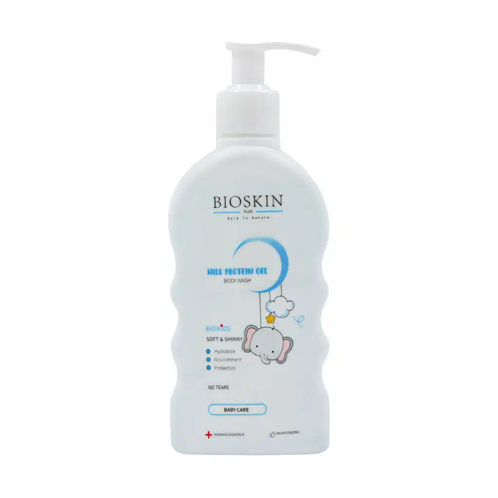 Bio-Skin-Plus-Milk-Protein-Gel-Wash-200ml-1.jpg.webp ژل شستشوی کودک پروتئین شیر بایو اسکین پلاس 200 میلی لیتر