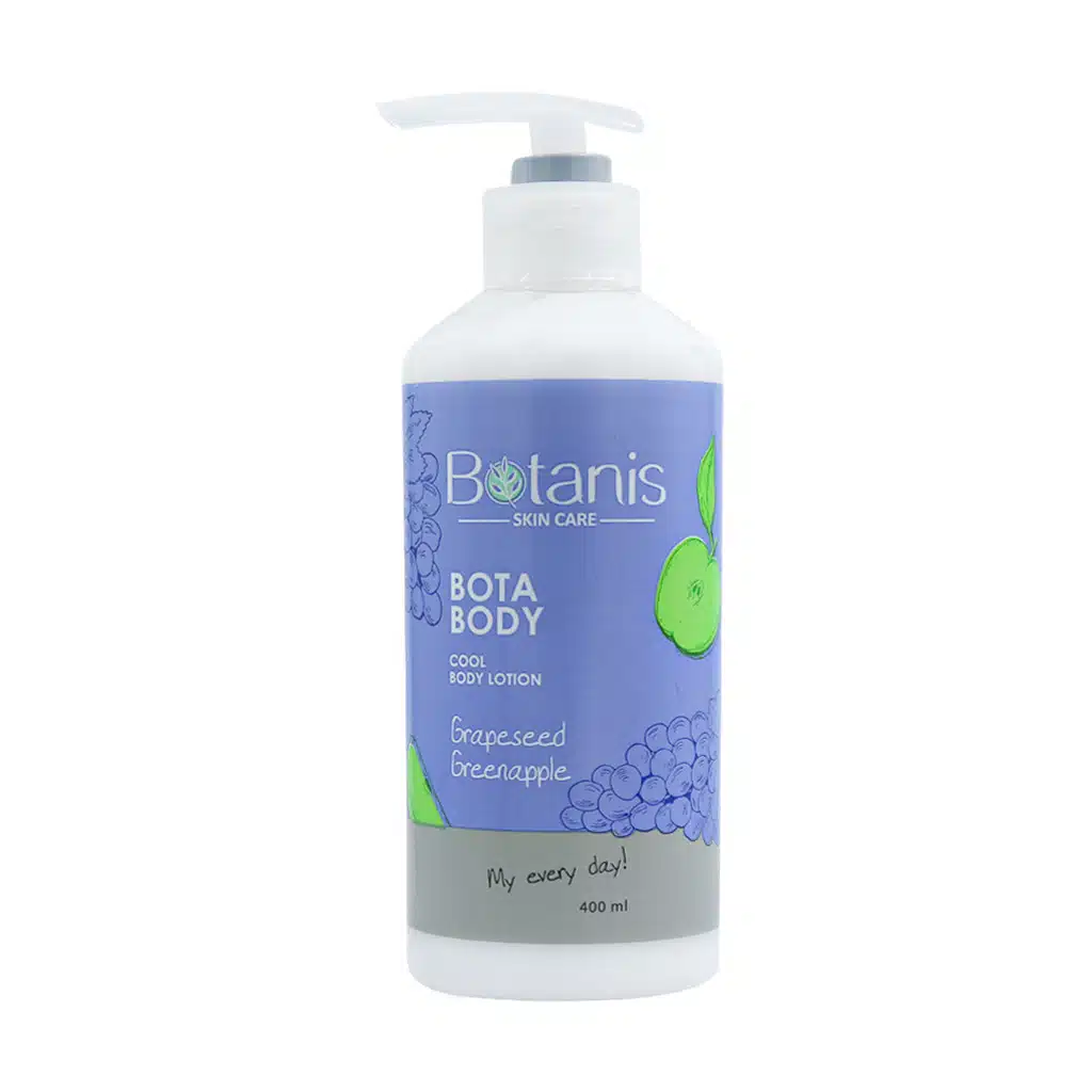 Botanis-Greenapple-And-Grapeseed-Bota-Body-Lotion-400-ml-1.jpg.webp لوسیون بدن سیب سبز و هسته انگور بوتانیس 400 میلی لیتر