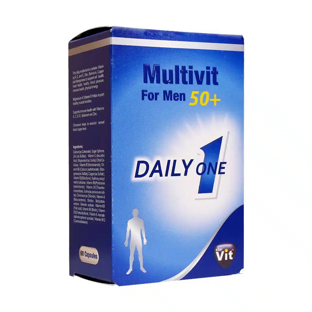 Star-Vit-Multivit-For-Up-50-Years-Men-60-Cap.jpg.webp کپسول مولتی ویت آقایان بالای 50 سال استار ویت 60 عدد