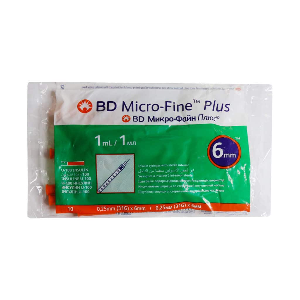سرنگ انسولین 100 واحدی بی دی 10 عدد سرنگ انسولین 100 واحدی بی دی 10 عدد