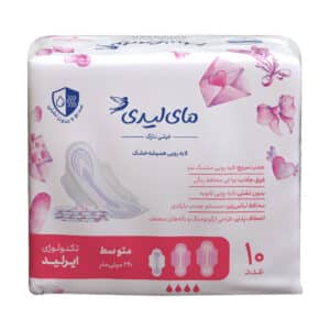 نوار بهداشتی ایرلید مشبک نرم خیلی نازک سایز متوسط مای لیدی