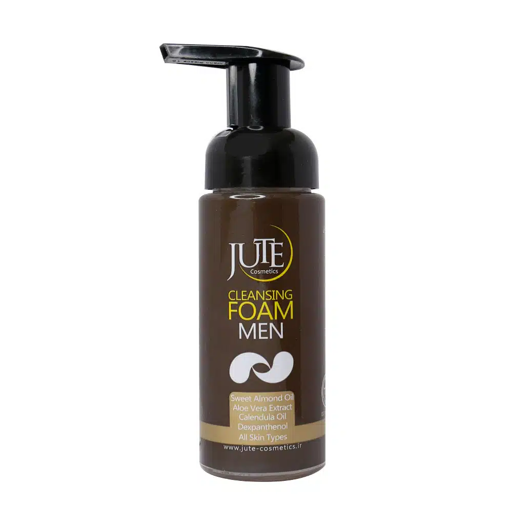 Jute-Men-Cleansing-Foam-For-All-Skin-Types-150-ml.jpg.webp فوم شستشوی صورت آقایان ژوت مناسب انواع پوست 150 میلی لیتر
