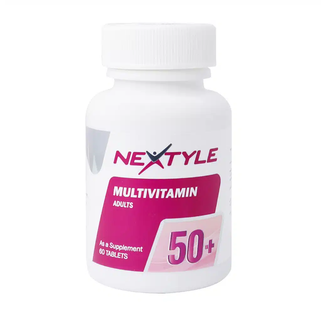 Nextyle-Multivitamin-Adults-50-60-Tabletes.jpg.webp قرص مولتی ویتامین پلاس 50 نکستایل 60 عدد