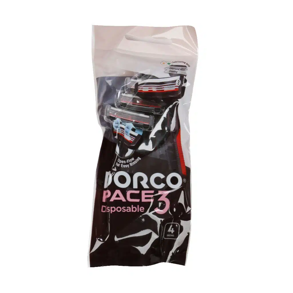 Dorco-Pace3-Disposable-4-Pcs.jpg.webp خودتراش سه لبه مردانه دورکو 4 عدد