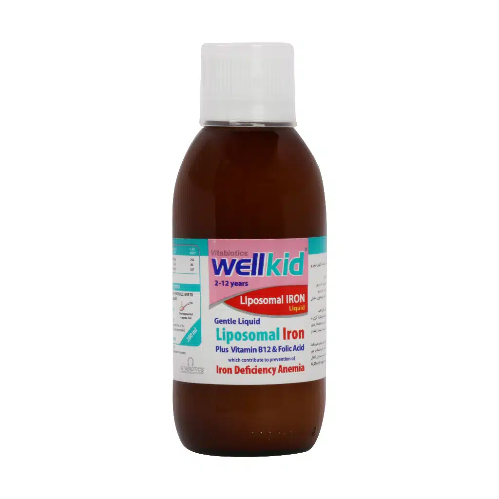Vitabiotics-Wellkid-Liposomal-Iron-Liquid-200-Ml.jpg.webp شربت ول کید لیپوزومال ویتابیوتیکس 200 میلی لیتر