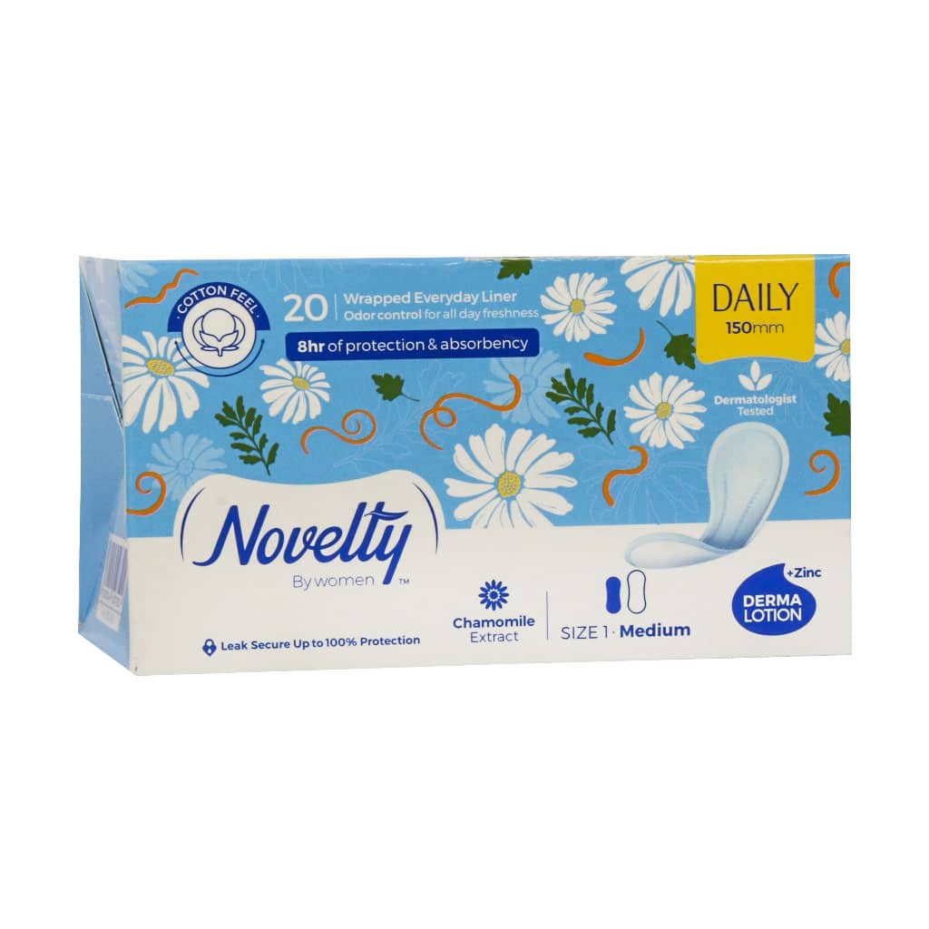 پد بهداشتی روزانه ناولتی سایز متوس پد بهداشتی روزانه ناولتی سایز متوسط