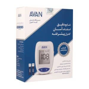 دستگاه تست قند خون آوان مدل AGM01 به همراه 10 عدد سوزن لانست
