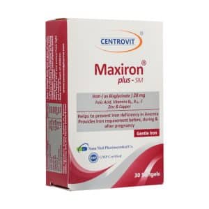 سافت ژل مکسیرون پلاس اس ام سنتروویت