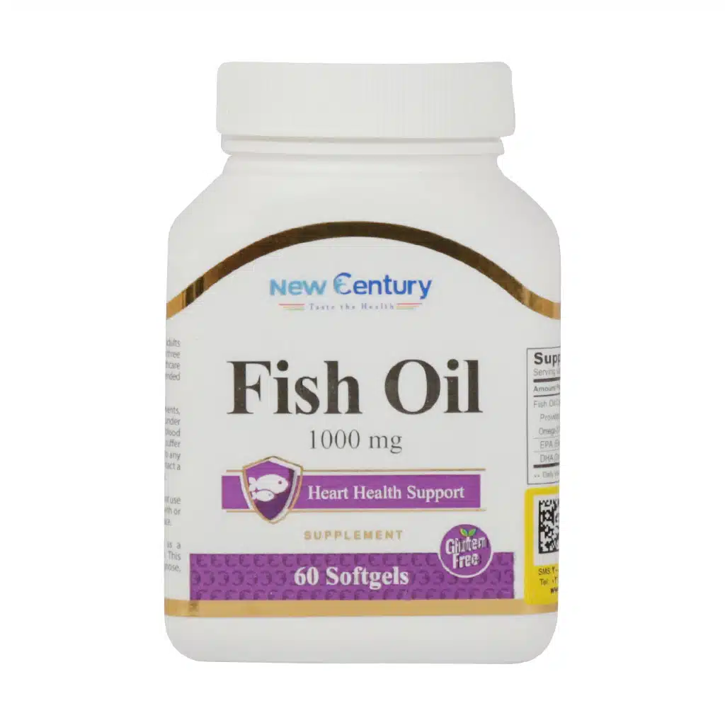 New-Century-Fish-Oil-1000-Mg-60-Softgel.jpg.webp سافت ژل روغن ماهی 1000 میلی گرم نیوسنتری 60 عدد