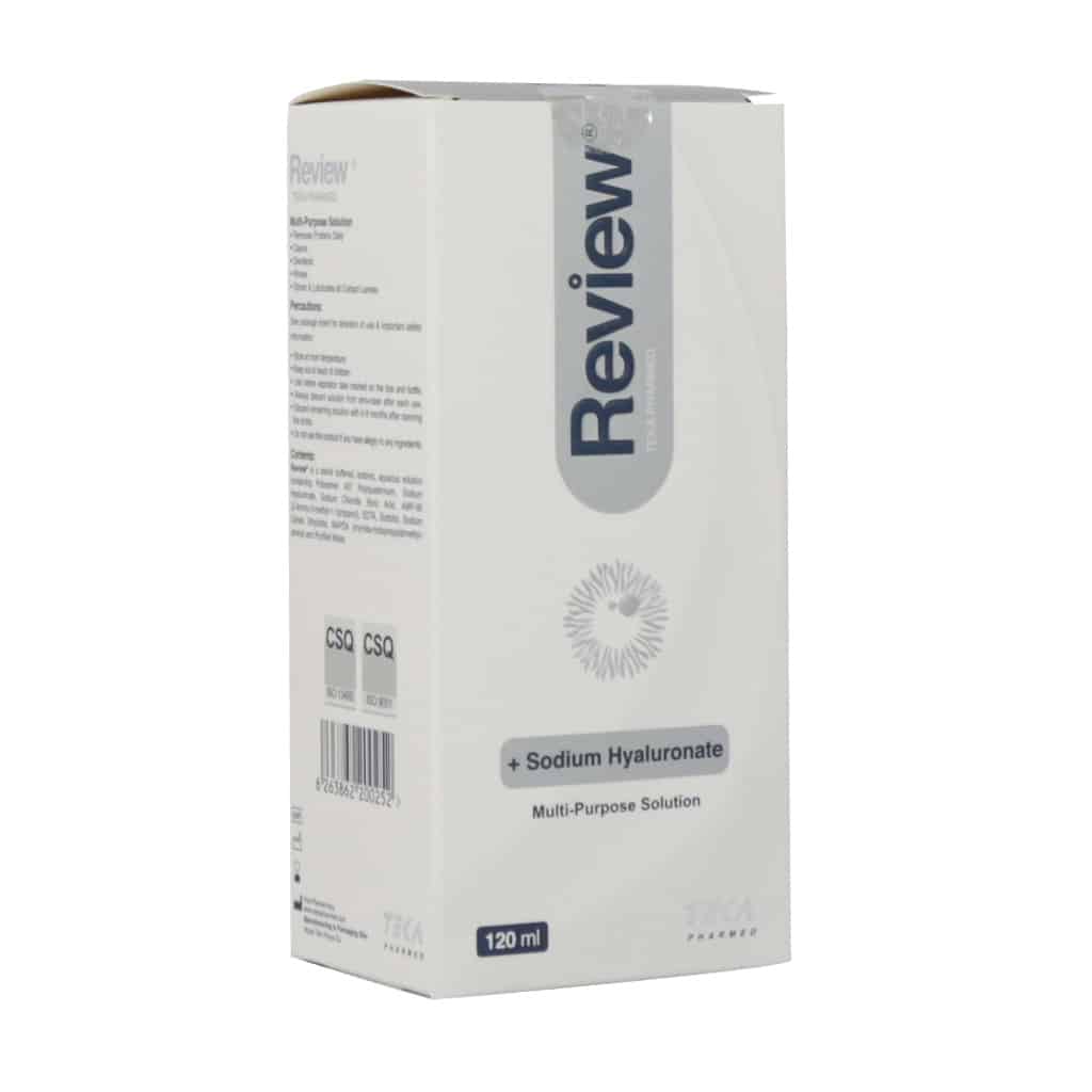 محلول شستشوی لنز چند منظوره ریویو ت محلول شستشوی لنز چند منظوره ریویو تکا فارمد