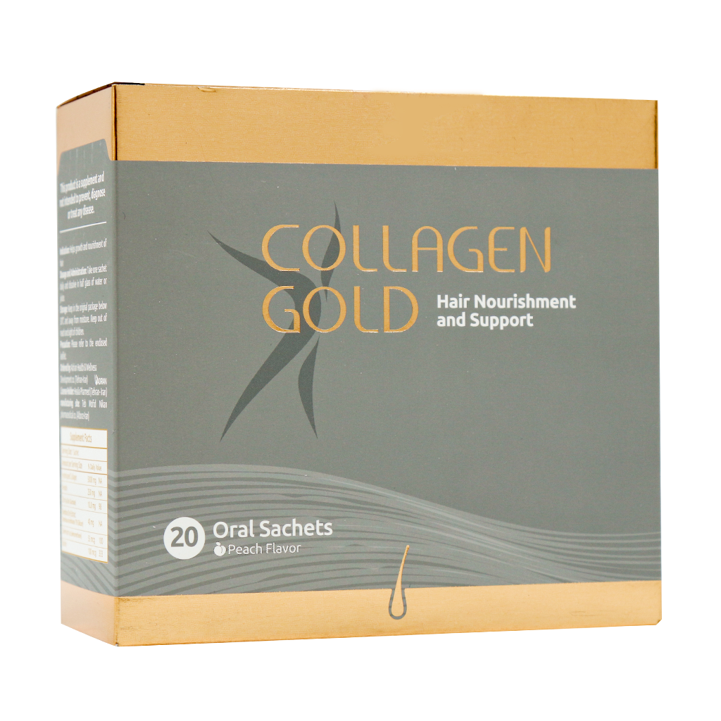 Adrian Colagen Gold Hair 20 Oral Sachets قیمت ساشه کلاژن گلد مو و ناخن آدریان