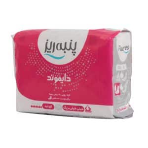 نوار بهداشتی بالدار خیلی نازک دایموند پنبه ریز سایز خیلی خیلی بزرگ