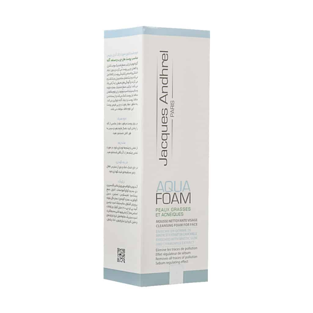 فوم شستشو صورت مناسب پوست چرب و مس فوم شستشو صورت مناسب پوست چرب و مستعد آکنه ژاک آندرل پاریس