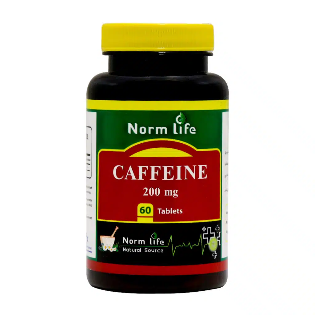 Norm-Life-Caffeine-200-Mg-60-Tabs.jpg.webp قرص کافئین 200 میلی گرم نورم لایف 60 عدد
