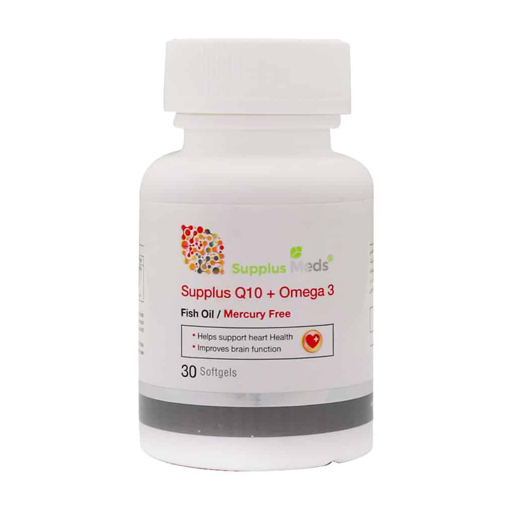 سافت ژل ساپلاس کیوتن پلاس امگا3 ساپ سافت ژل ساپلاس کیوتن پلاس امگا3 ساپلاس مدز