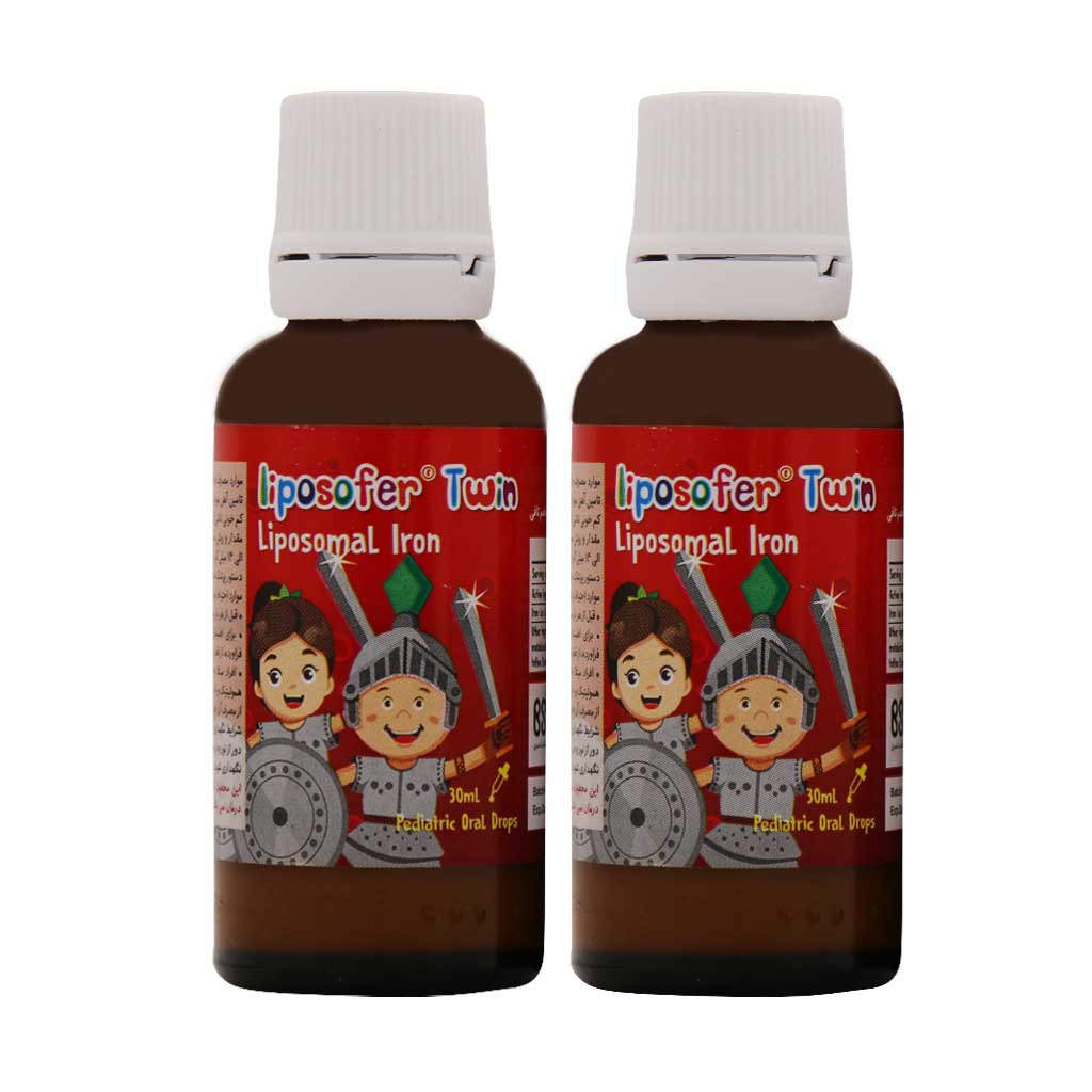 BSK-Liposofer-Twin-Liposomal-Iron-Oral-Drops-2 پک دو عددی قطره خوراکی آهن لیپوزوفر لیپوزومال بی اس کی