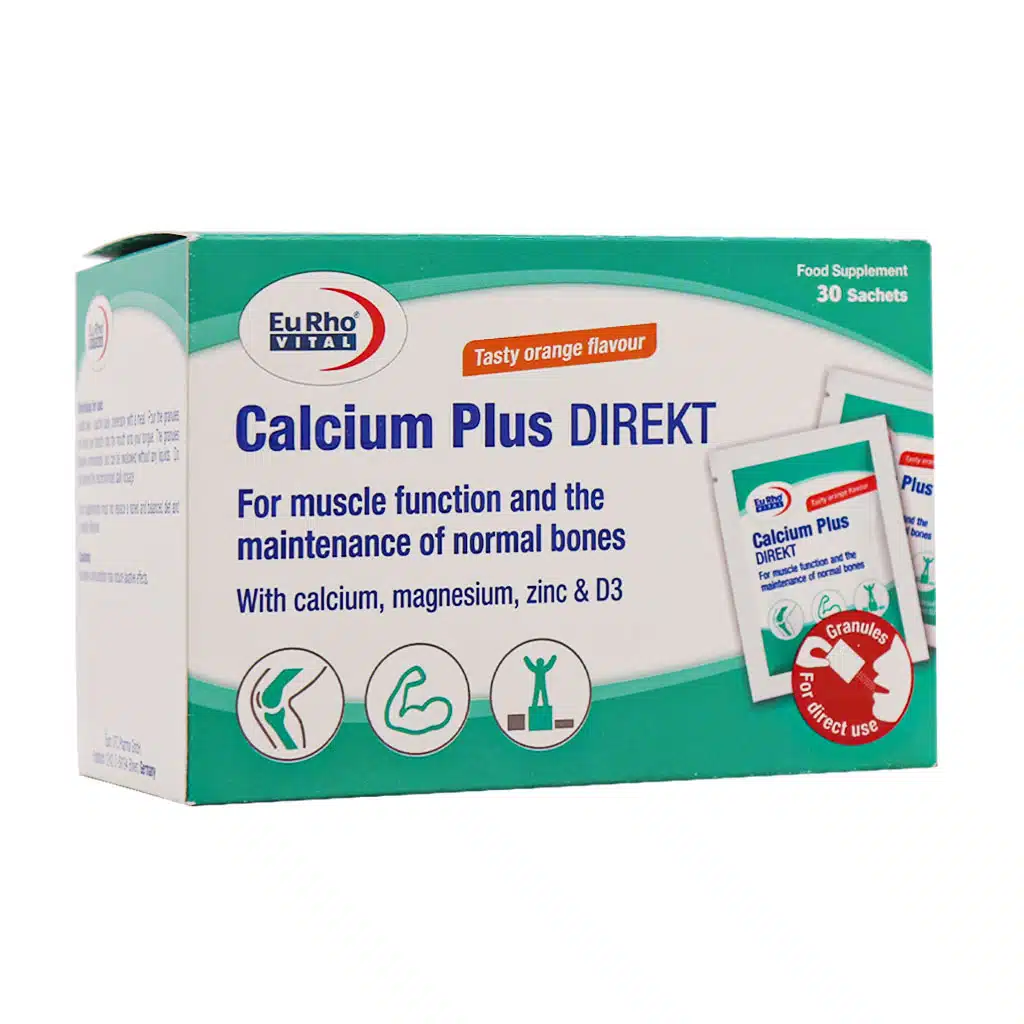 Eurhovital-Calcium-Plus-Direkt-30-Sachets.jpg.webp ساشه کلسیم پلاس دایرکت یوروویتال 30 عدد